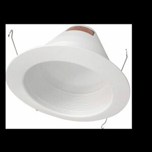 All-Pro/Halo 6” White Airtight Recessed Cone Baffle Trims, Set of 4, NEW